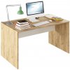 Tempo Kondela PC stôl, dub artisan/biela, RIOMA TYP 11