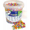 Playbox zažehlovací korálky pruhovaný mix v kýblíku, 5 000ks