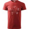 Kameň nožnice papier Spock - Klasické pánske tričko vyššej gramáže - 3XL ( Bordová )