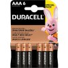 Duracell BASIC Jednorázové alkalická batéria AAA, 6-pack