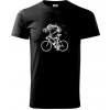 Cyklo kostra - Tričko extra veľké (5-8XL) - 5XL ( Čierna )