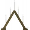 Markslöjd Markslöjd 706224 - Vianočný svietnik ARIELE 5xE10/3W/230V borovica/hnedá ML1594 + záruka 3 roky zadarmo + záruka 3 roky zadarmo