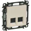 Zásuvka dátová 2xRJ45 Cat.6a STP béžová Valena Life (Legrand)