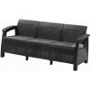 Keter Záhradný nábytok Keter Corfu love seat max trojsedačková pohovka grafitová PE610261