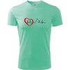 Nemecký ovčiak ekg - Pánske tričko Fantasy športové - 2XL ( Mätová )
