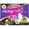 Always Platinum Secure Night Extra hygienické vložky s krídélkami 8 ks