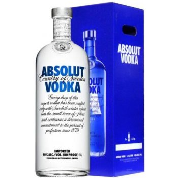 Absolut Vodka 40% 3 l (kartón)