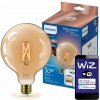 LED žiarovka E27 Sphere G125 7W = 50W 640lm 2000-5000K TW FILAMENT Amber Smart SMART WiFi Bluetooth App WiZ Philips