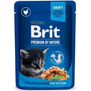 Brit Premium Cat Chicken Chunks for Kitten 24 x 100 g