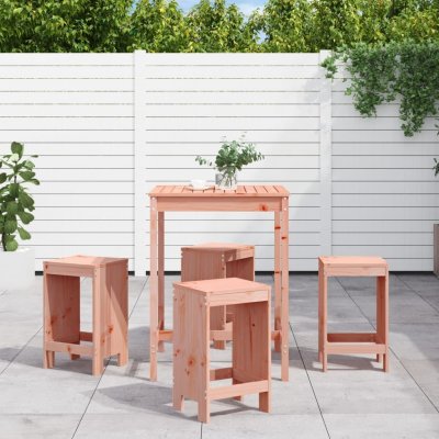 Prolenta Maison Exclusive 5-dielny záhradný barový set z masívneho dreva douglasky