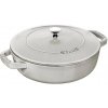 Staub Chistera kastról s pokrievkou 28 cm/3,7 l biela hľuzovka, 126128107