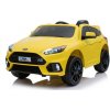 Detské elektrické autíčko Megacar Ford Focus RS, 2x45W, 2x6V 4,5Ah, žlté