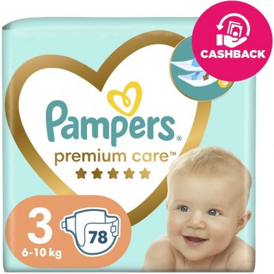 PAMPERS Plienky jednorazové Premium Care veľ. 3 (78 ks) 6-10 kg