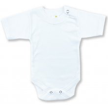 BABY´S WEAR Detské body KRÁTKY RUKÁV Klasické biele