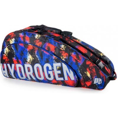 Prince by Hydrogen Random 9 Racquet Bag- black/blue/red