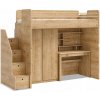Multifunkčná vyvýšená posteľ Cody Modular - dub