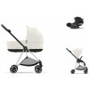Cybex Platinum CYBEX Mios Travel Set + Cloud T i-Size off white 2023 chrome with brown details