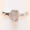 Nefertitis Herkimer diamant prsteň striebro Ag 925 LOT104 - 52 mm (US 6), 2,6 g