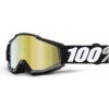 100% okuliare Accuri MX MTB Tornado - zlaté zrkadlové + číre sklá 100% 50210-059-02