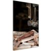 Vertikálny foto obraz fotografie na skle Drevené náradie 50x100 cm