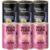 Dolina Noteci Premium Sterilised s vysokým obsahom perličiek 3 x 400 g a Wild Farm Pate Chicken 3 x 400 g