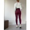 Sim Fashion Sťahujúce legíny Madon s vysokým pásom HLADKÉ burgundy S