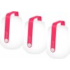 Fermob Fermob vonkajšie LED lampy BALAD SET/3ks - Pink praline (jemná štruktúra)