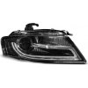 TUNING-TEC Predné svetlá, AUDI A4 B8, 2008-2011, TRU DRL BLACK HID XENON