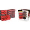 PROSPERPLAST Tabuľa na náradie, 800 x 195 x 400 mm, 1 + 1 + 4 + 3 + 3 zásuvky