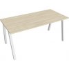 Pracovný stôl UNI A, 160x75,5x80 cm, agát/biela