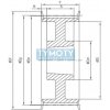 Remenica TB 40 XH 200 optibelt ZRS na Taper Lock