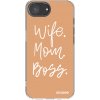 Picasee silikonový průhledný obal pro Apple iPhone 17e - Boss Mama
