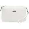 MiaMore 01-042 biela dámska kožená kabelka 24 x 15,5 x 7 cm