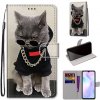 Knižkové puzdro Trendy Cross case Cool mačka – Xiaomi Redmi 9A / 9AT