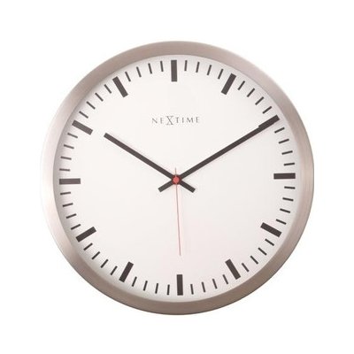 Designové nástěnné hodiny 2520 Nextime Stripe white 26cm