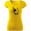 T-ričko Bull Terrier dámske tričko Farba trička: Žltá, Veľkosť: M