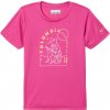 Columbia Mirror Creek Short Sleeve Graphic Shirt pink ice/graphic