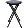 H&S Decoration Skladacia stolička MARSHLE 45 cm čierna