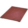 ONEK Gumová dlažba RUBBERTILE 50 x 50 x 2,5 cm červená 1 ks