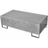 Kovová vaňa pod 2 sudy (127 x 67 x 40 cm) objem 200 l