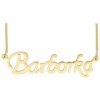 Doria Retiazka z ocele s menom BARBORKA zlatá