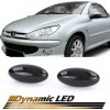 Bočné LED smerovky čierne Peugeot 206 307 407 4007,...