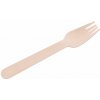 Vidlička MagicHome Woodline ECO Gastro, drevená, príborová, 160 mm, bal. 100 ks, 100% Natural