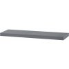Autronic P-013 GREY Polička nástenná 90 cm, MDF, farba sivý vysoký lesk, baleno v ochranej fólii