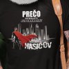 Tričko s potlačou SUPERHRDINA HASIČ Pánsky Čierna XS