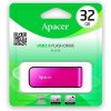 Apacer USB flash disk, USB 2.0, 32GB, AH334, ružový, AP32GAH334P-1, USB A, s výsuvným konektorom