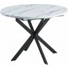 Signal Jedálenský stôl Maxwell, mramor / čierna