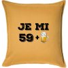 Je mi 60 pivo - Vankúš 50x50 - 50x50 - Vrátane výplne ( Zlatožltá )