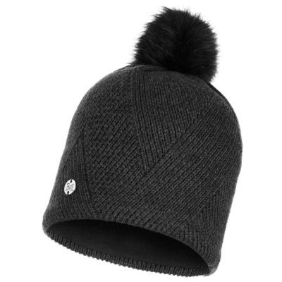 Buff knitted & Polar Hat Disa black