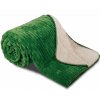 deka z mikrovlákna EXTRA Mekka OVEČKA manžestr - zelená 150 x 200 cm